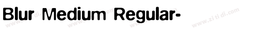 Blur Medium Regular字体转换